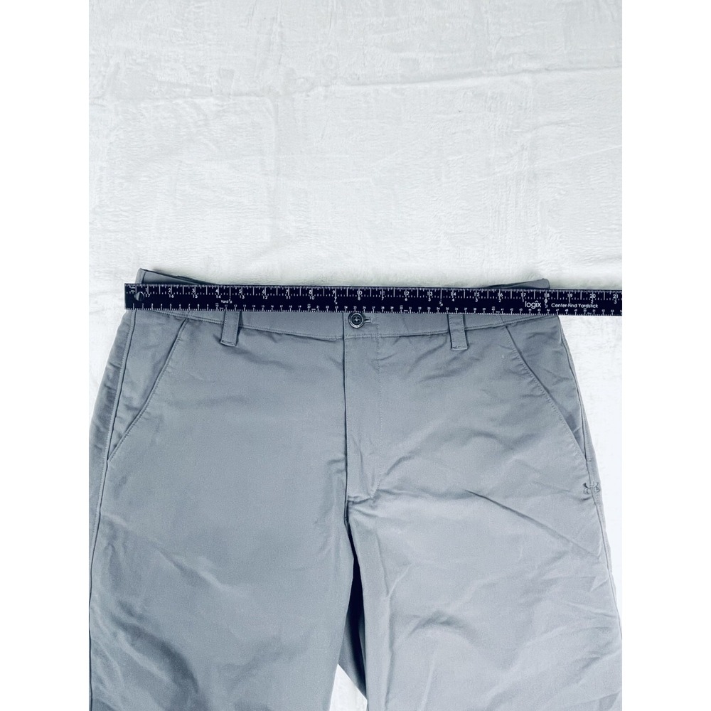 Under Armour Shorts Mens Tagged 36 Waist Gray Loose Heatgear Pockets Buttons - Picture 15 of 16